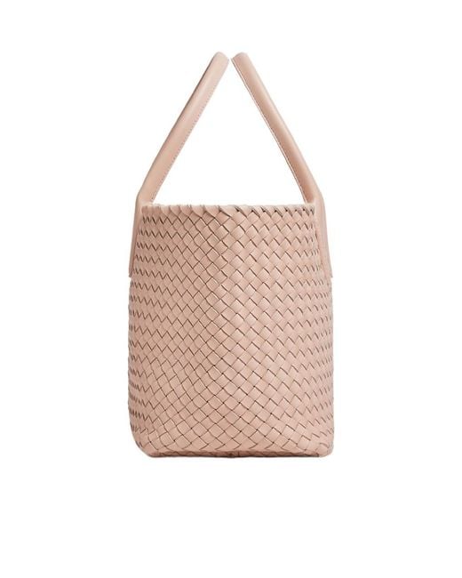 Bottega Veneta Pink Medium Cabat Handbag