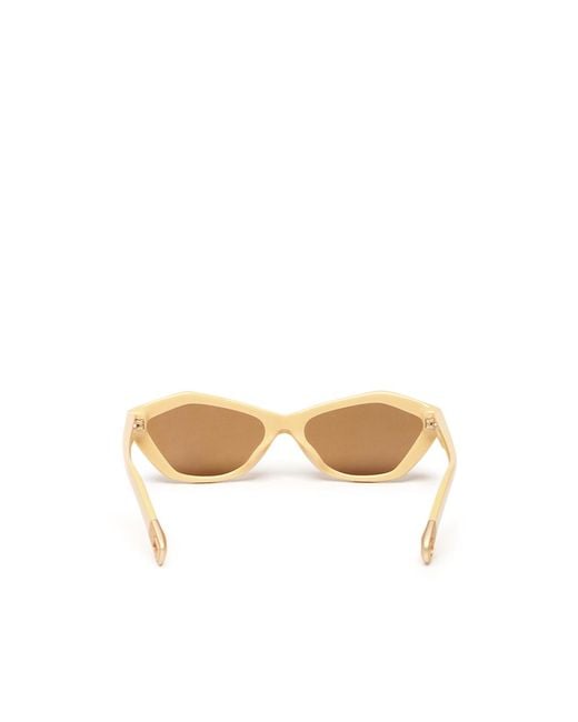 Jacquemus Natural Geometric-Frame Sunglasses for men