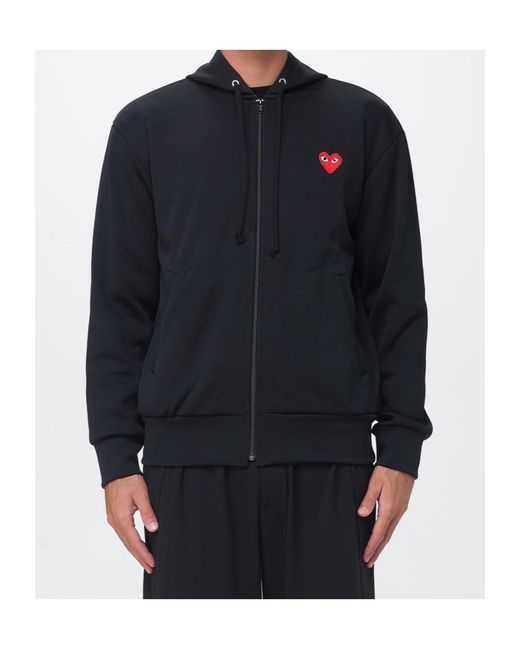 Comme des Garçons Blue Long-Sleeved Sweatshirt for men