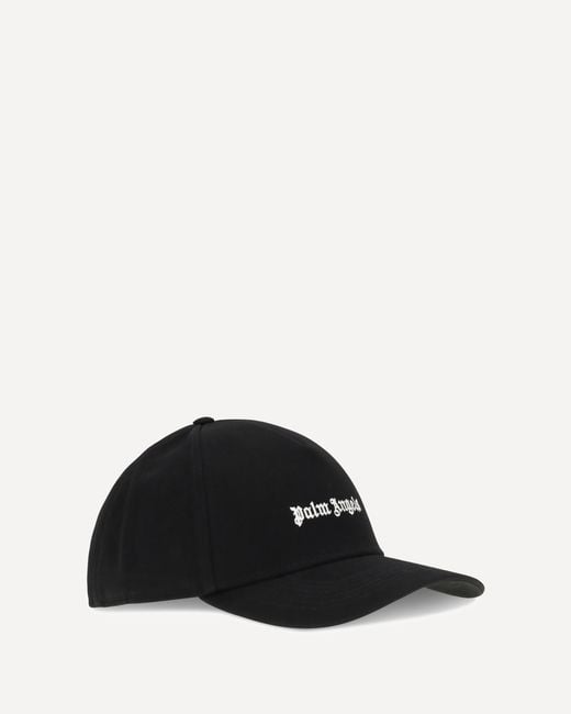 Palm Angels Black Classic Logo Baseball Cap for men