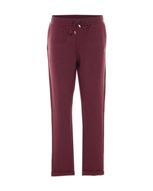 Liu Jo Red Embellished Drawstring Joggers