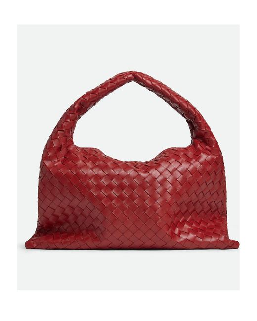 Bottega Veneta Red Hop Small Shoulder Bag