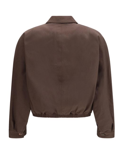 Magliano Brown Work Zip Jacket for men
