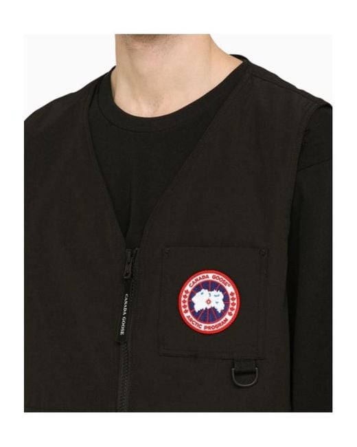 Canada Goose Black Canmore Zipped Gilet for men