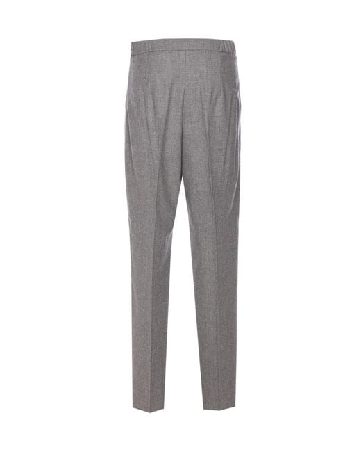 Max Mara Gray Gitti Drawstring Trousers