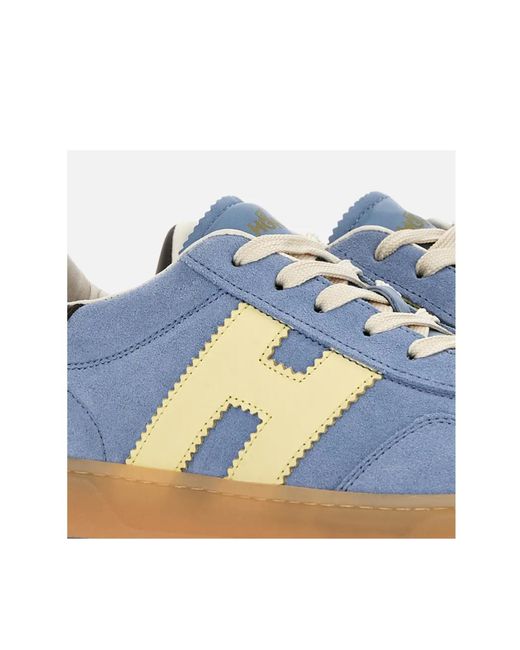 Hogan Blue Cool Side H Patch Sneakers