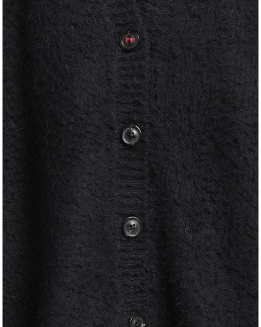 Maison Margiela Black Solid Color Knit Cardigan