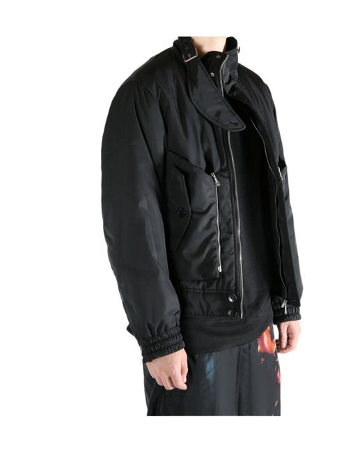 Dries Van Noten Black Venice Concealed Zipped Jacket for men