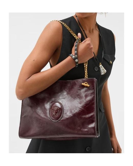 Versace Brown Cabine Shoulder Bag