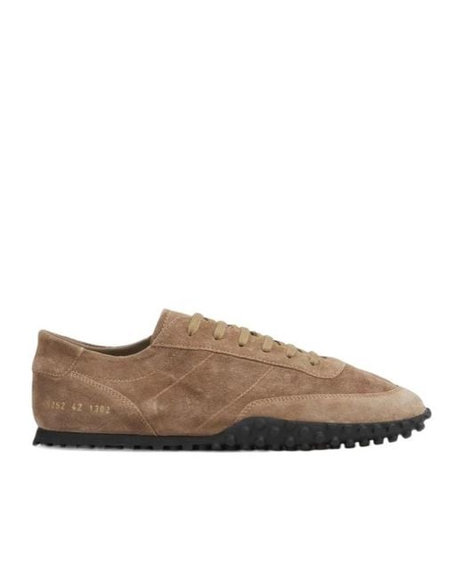 Common Projects Brown Flat-Soled Sneakers for men