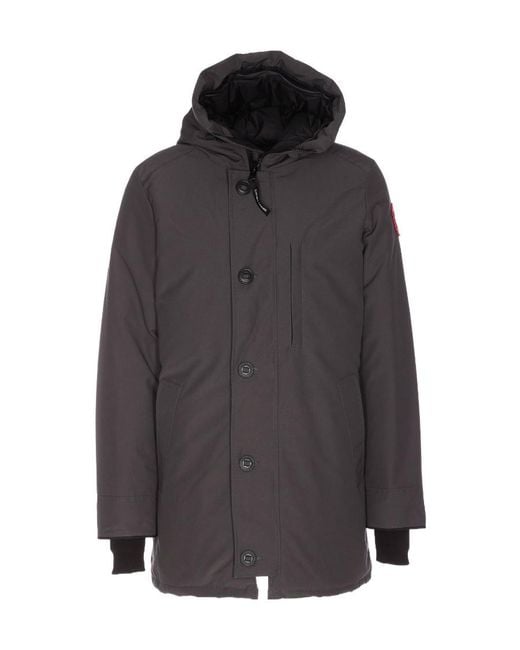 Canada Goose Gray Chateau Buttoned Hooded Parka for men