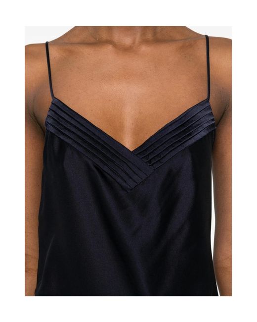 Forte_forte Blue V-Neck Top