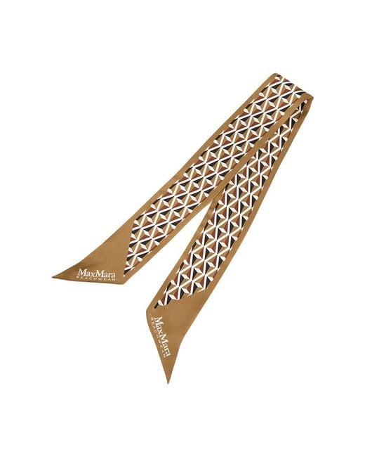 Max Mara Metallic Pattern Scarf