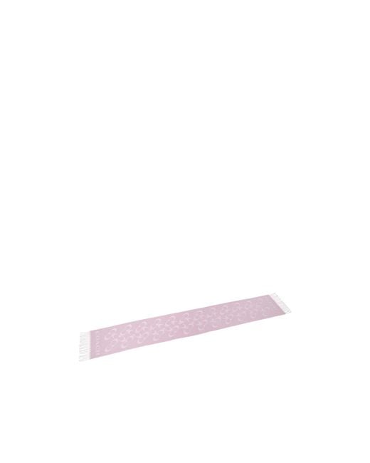 COACH Pink Fringed Scarf