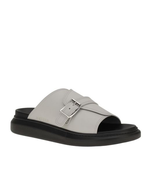 McQueen Multicolor Buckle-Fastening Leather Sandals for men