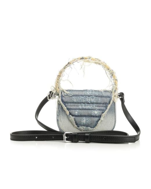DIESEL Metallic 1Dr Xs Denim Shoulder Bag