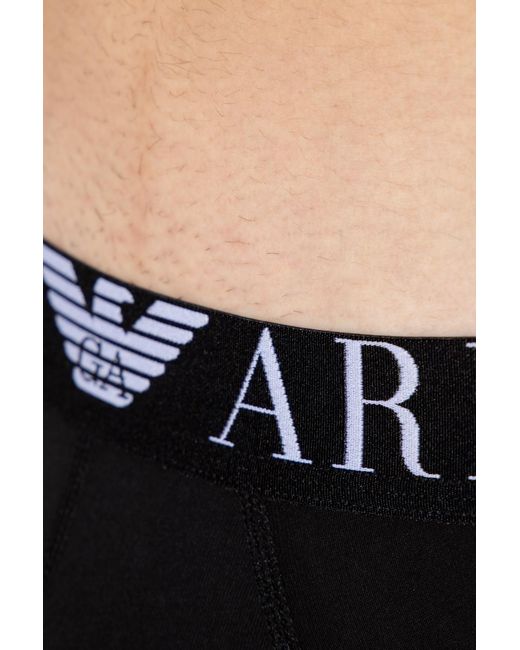 Emporio Armani Black Logo Underwear for men