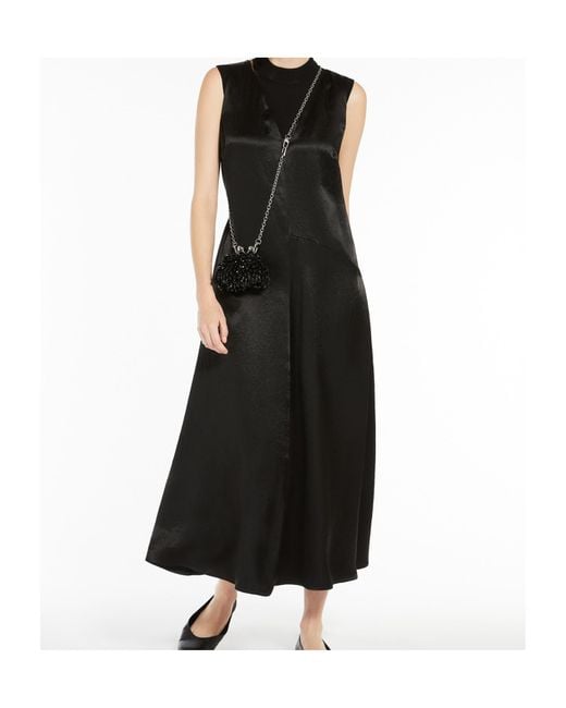 Max Mara Black Weekend Cima V-Neck Sleeveless Dress