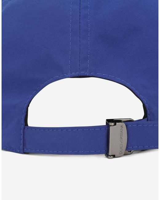 Dolce & Gabbana Blue Logo Plaque Baseball Cap for men