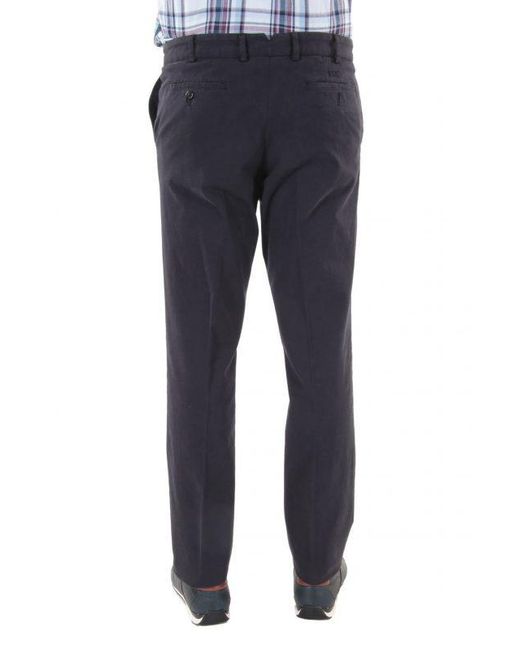 Paul & Shark Blue Logo Details Casual Pants for men