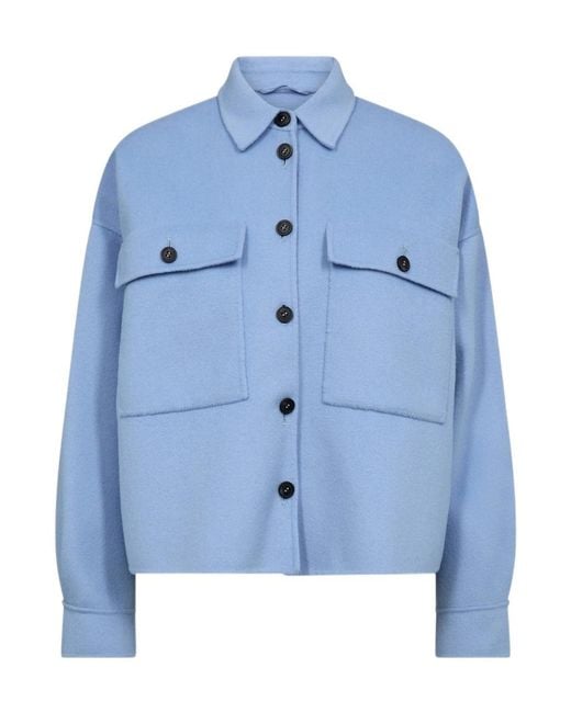 Weekend by Maxmara Blue Long Sleeve Casual Jacket