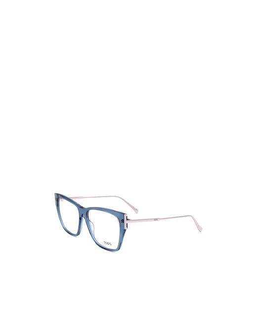 Tod's Blue Geometrically Framed Flat Mirror