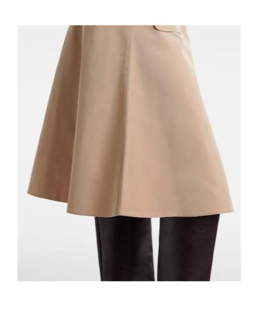 Dorothee Schumacher Natural Luxury Layer Belted Cotton-Blend Midi Skirt