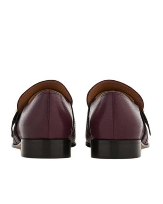 Ferragamo Purple Hug Buckle Loafer Mule
