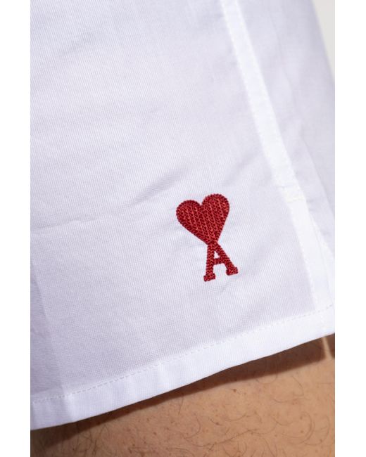 AMI White Ami De Coeur Boxers for men