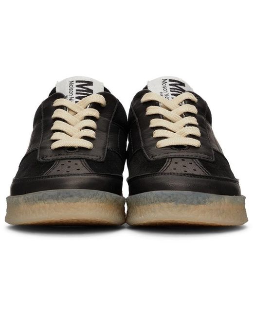 MM6 by Maison Margiela Black Replica Lace-Up Sneakers