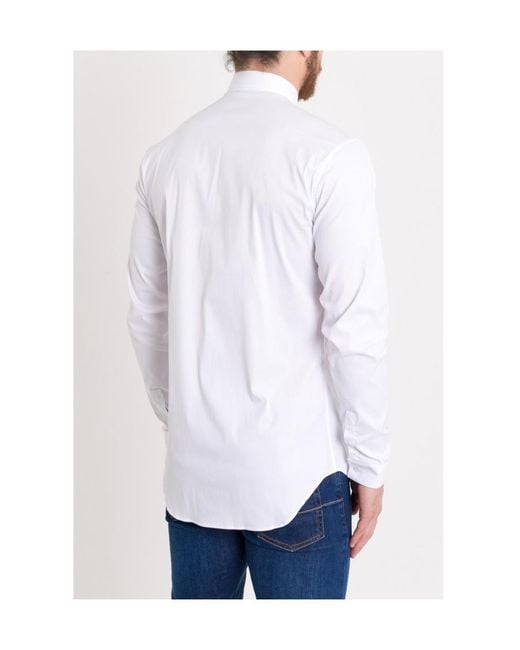 Dior Homme Bee Embroidered Long-Sleeved Shirt in White for Men | Lyst