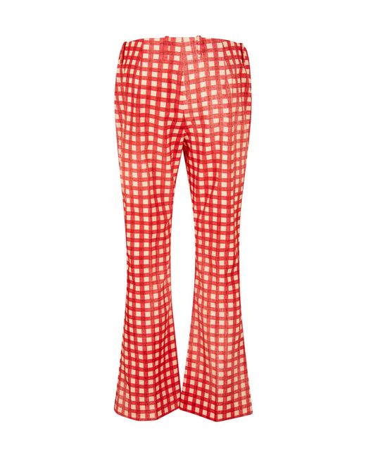 Ermanno Scervino Checked Flared Pants