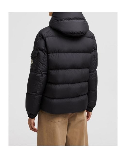Moncler Black Maya 70 Hooded Short Puffer Jacket