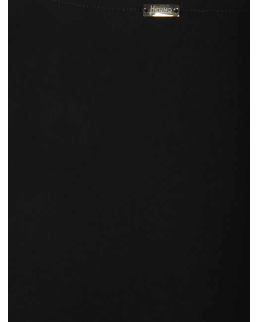 Herno Black Drawstring-Hem Sweatshirt