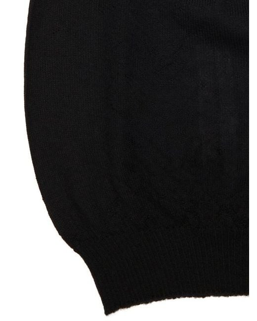 Rick Owens Black Oval-Shape Beanie Hat for men