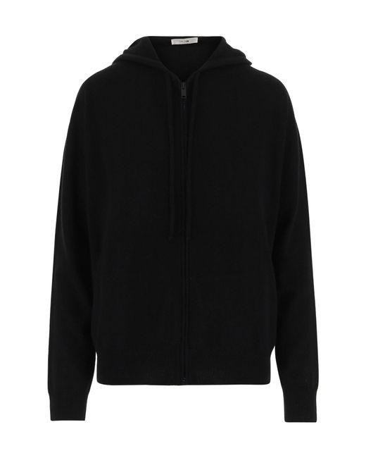 Black The Row Sweatshirt The Row Essoni Hoodie Sweatshirt In Black