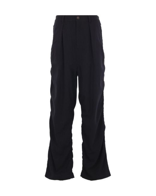 Undercover Blue Ruched Pants for men