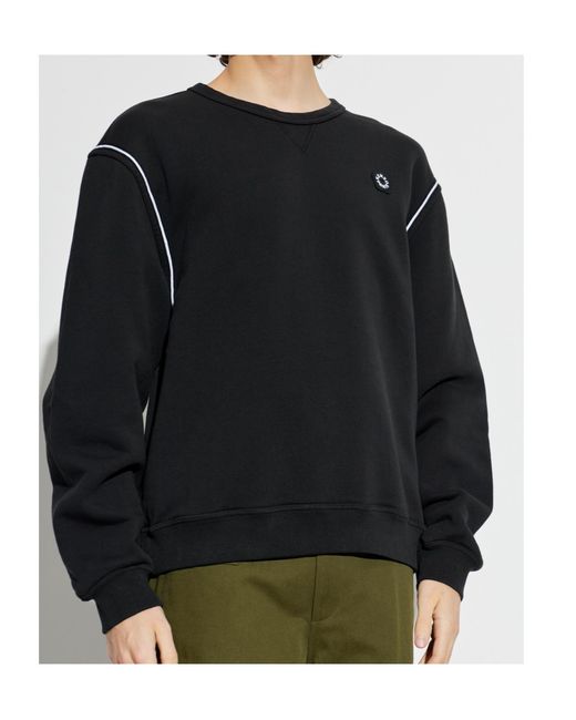 KENZO Black Boke Flower 2.0 Embroidered Sweatshirt for men