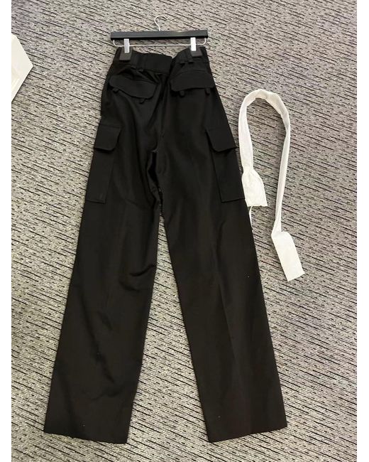 Saint Laurent Black Belt-Loop Casual Pants