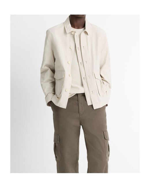 Vince White Button-Up Jacket for men