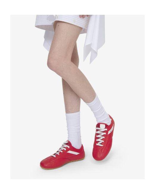 McQueen Red Boxe Logo-Detail Sneakers