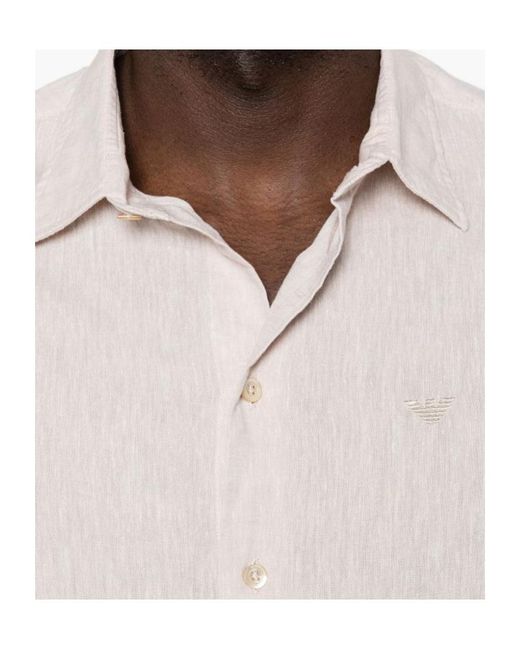 Emporio Armani Pink Long-Sleeve Shirt for men