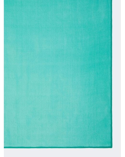 Max Mara Green Silk Scarf