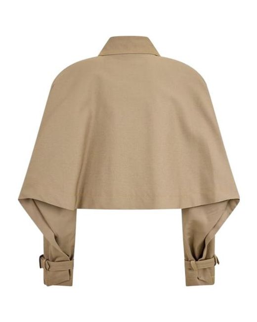 Vivienne Westwood Natural Graziano Cropped Trench Jacket