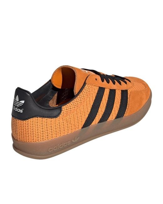 Adidas Originals Brown Gazelle Indoor Low-Top Sneakers for men