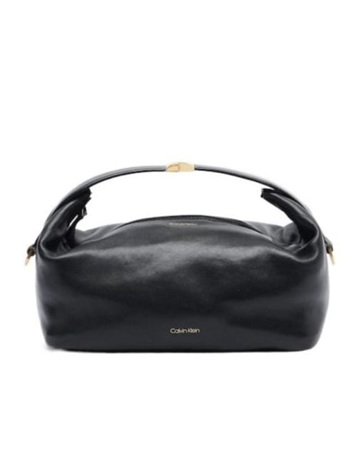 Calvin Klein Black Andy Small Leather Shoulder Bag