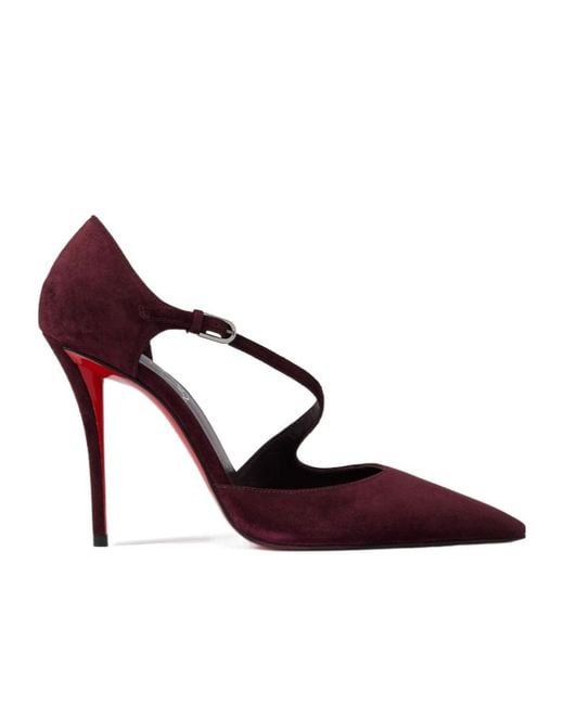 Christian Louboutin Purple Miss Ziggyta Pointed Toe Pumps