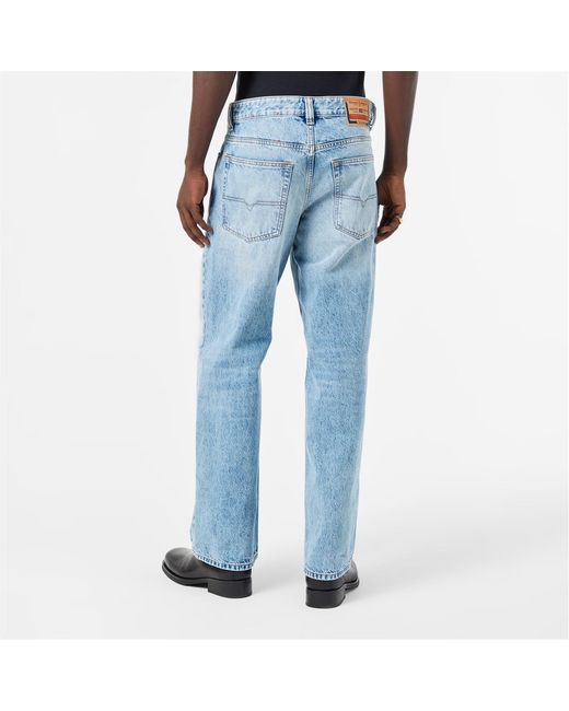 DIESEL Blue Straight-Leg Jeans for men