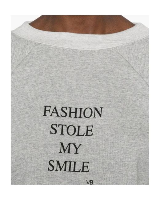 Victoria Beckham White Long-Sleeved Sweatshirt