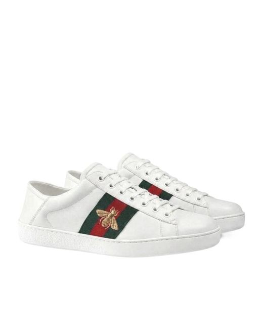 Gucci White Ace Casual Sneakers for men